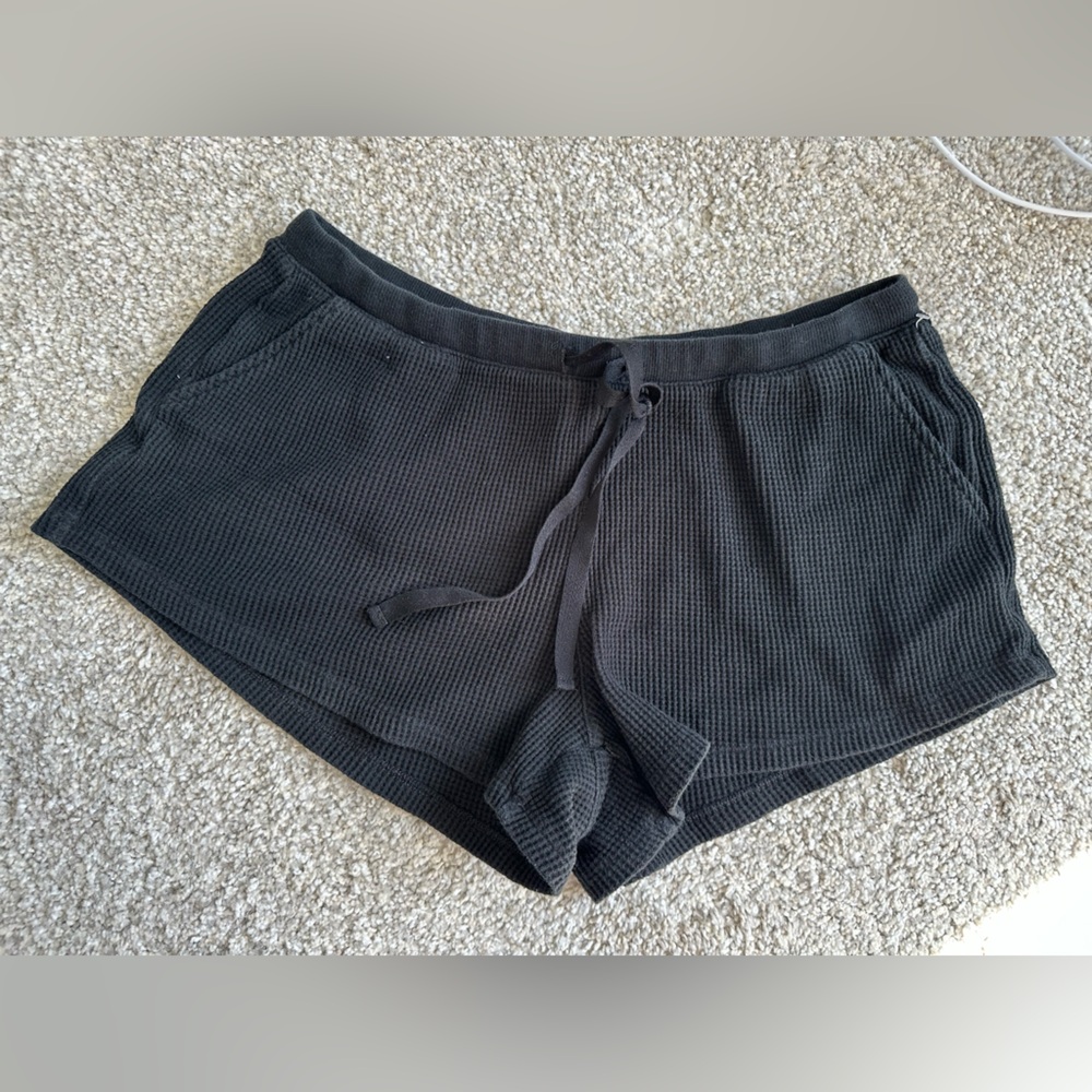 Women’s Stars Above Black Waffle Lounge Shorts